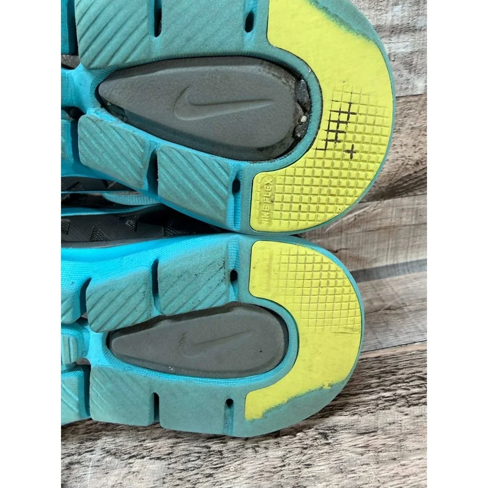 Womens Nike Flex Supreme Trainer 2 Black Gamma Blue 2014 DS Sneakers Shoes Sz 10